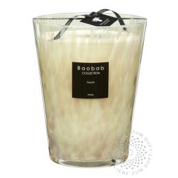 Baobab - Pearls - White - Duftkerze - Max 24